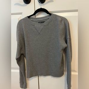 Hip length Abercrombie Waffle Sweater size S